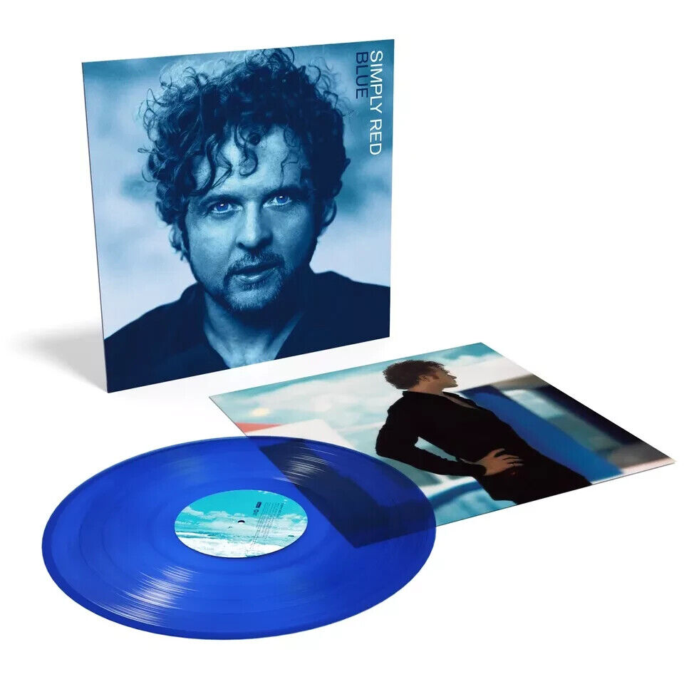 Simply Red   - Blue - Limited Edition Blue Colored Vinyl Record LP - Import