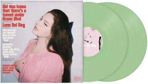 Lana Del Rey Did You Know That There's A Tunnel-Light Green 2 LP Alt Cover Vinyl