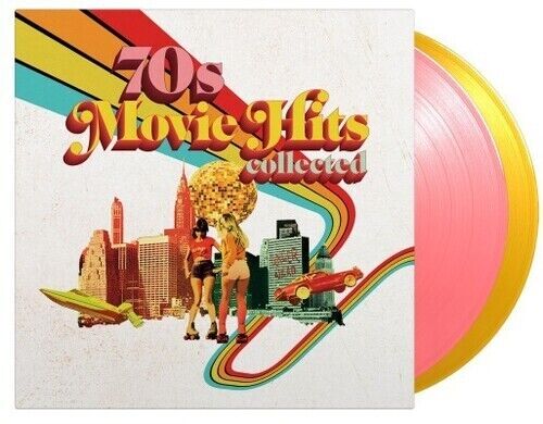 70's Movie Hits Collected - Ltd. 180 gram 2LP Pink/Yellow Colored Vinyl Import