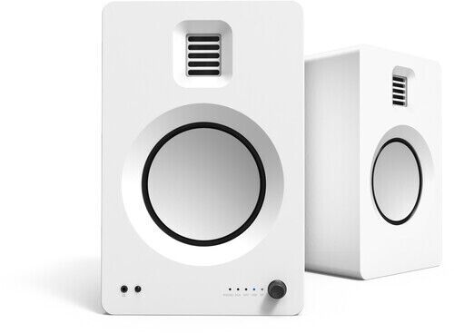 Kanto TUK Bluetooth Wireless 260 Watt Powered Bookshelf Speakers -Matte White